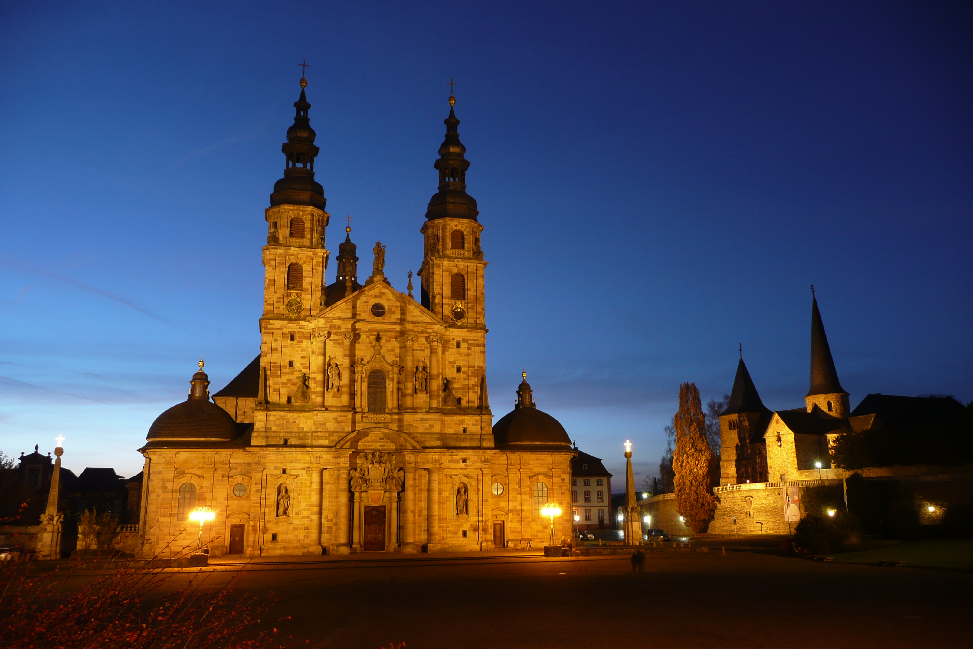 Fulda Cathedral at Night
